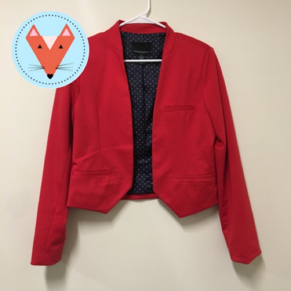 🚨SALE🚨🦊 Red Crop Blazer
